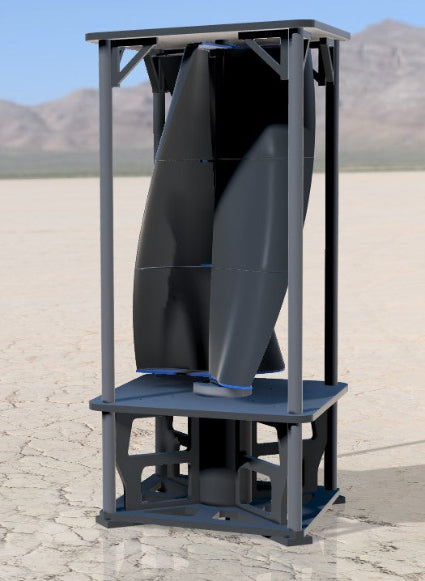 Synergy Carbon Fibre Vertical Axis Wind Turbine 1KW